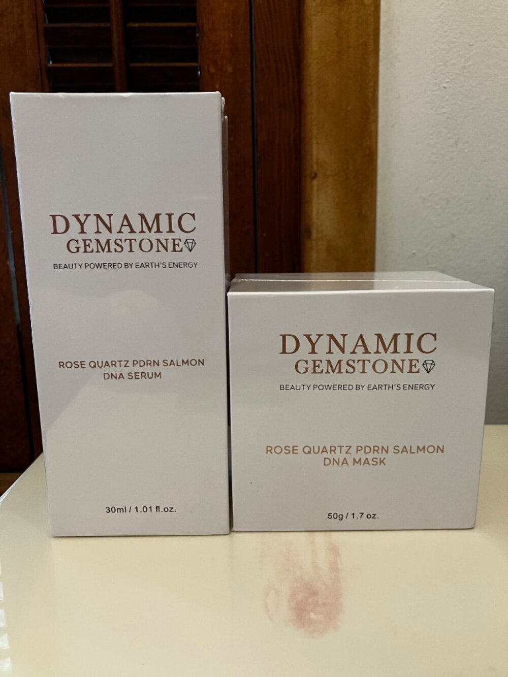 Dynamic Gemstone Rose Quartz PDRN Salmon DNA Mask & DNA Serum (Sealed)